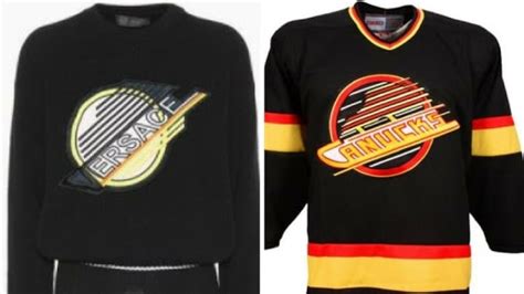 versace sweater canucks|Did Versace rip off Canucks' so.